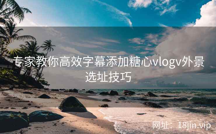 专家教你高效字幕添加糖心vlogv外景选址技巧